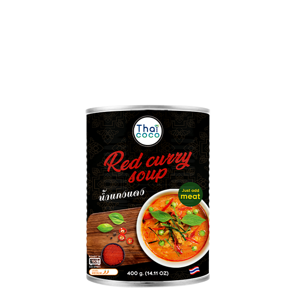 Red curry soup (No vegetable) 400 g.